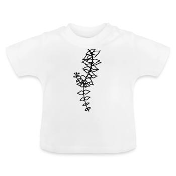 Usine suspendue 2 - T-shirt bio col rond Bébé - blanc - Devant