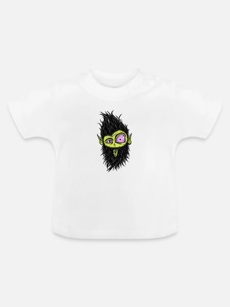 baertiger_Zombie 2 - Baby Bio-T-Shirt mit Rundhals - Weiß