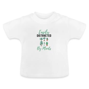 Pflanzen - Baby Bio-T-Shirt mit Rundhals - Weiß - Vorne