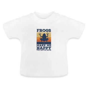 Grenouille - T-shirt bio col rond Bébé - blanc - Devant