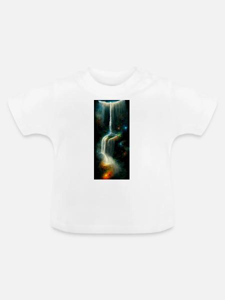 Erschaffung des Universums - Baby Bio-T-Shirt mit Rundhals - Weiß
