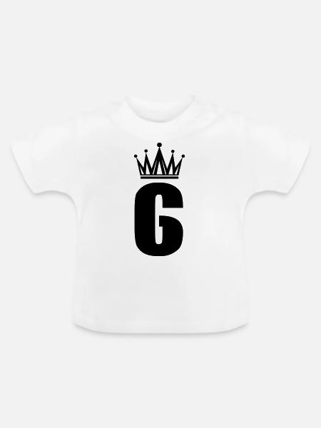 6 - Baby Bio-T-Shirt mit Rundhals - Weiß