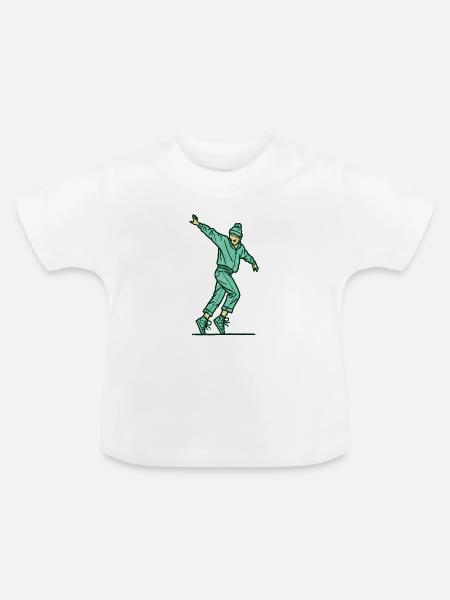 Female dancer #14 - Baby Bio-T-Shirt mit Rundhals - Weiß