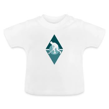 Field Hockey Field Hockey - Baby Organic T-Shirt with Round Neck - white - Front