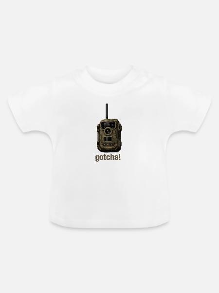 Überwachung, Kamera - Baby Bio-T-Shirt mit Rundhals - Weiß
