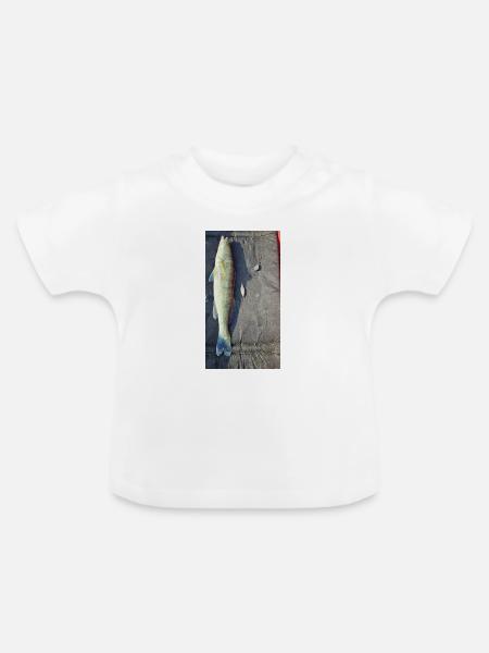 Snookperch - Baby Bio-T-Shirt mit Rundhals - Weiß
