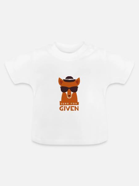 ZERO Fox given - Baby Bio-T-Shirt mit Rundhals - Weiß