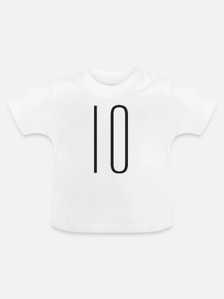 10 - Baby Bio-T-Shirt mit Rundhals - Weiß
