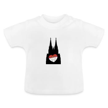 Cologne Dom Gay LGBT Gay Pride Equality - T-shirt bio col rond Bébé - blanc - Devant