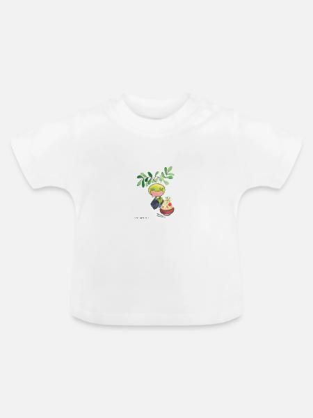 Poté sala - Baby Bio-T-Shirt mit Rundhals - Weiß