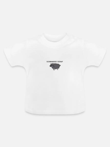 Schwarzes Schaf,,Schaf,illustration - Baby Bio-T-Shirt mit Rundhals - Weiß
