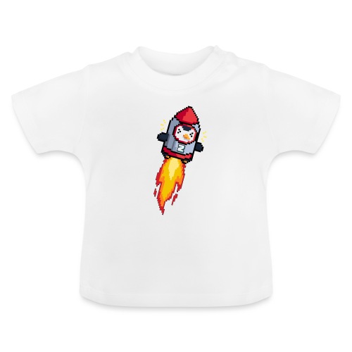 ZooKeeper Moon Blastoff - Baby Organic T-Shirt with Round Neck
