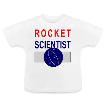Chercheur de fusée chercheur chercheur de fusée - T-shirt bio col rond Bébé - blanc - Devant