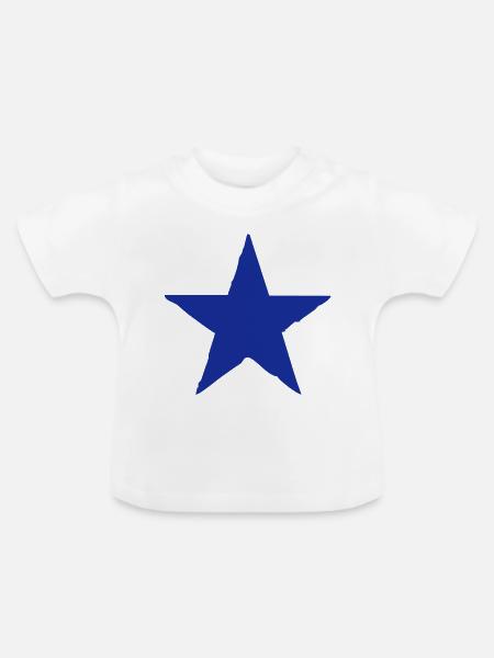 stern - Baby Bio-T-Shirt mit Rundhals - Weiß