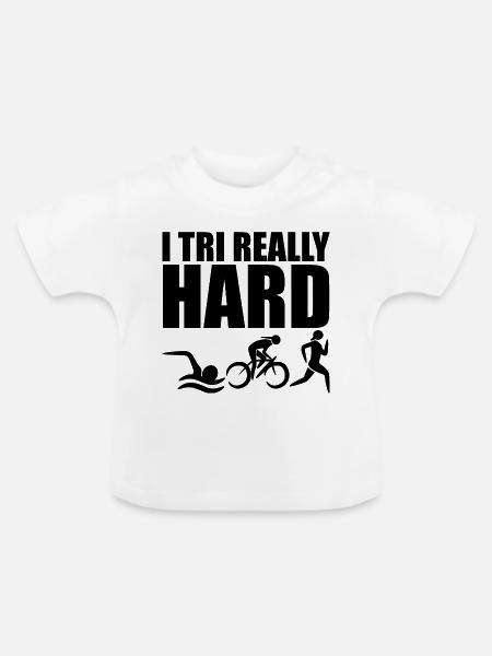Triathlon - Baby Bio-T-Shirt mit Rundhals - Weiß