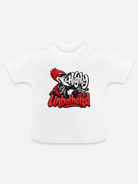 Specht - Baby Bio-T-Shirt mit Rundhals - Weiß