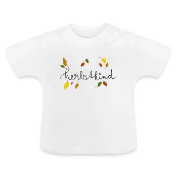 Automne enfant d’automne cadeau d’automne - T-shirt bio col rond Bébé - blanc - Devant