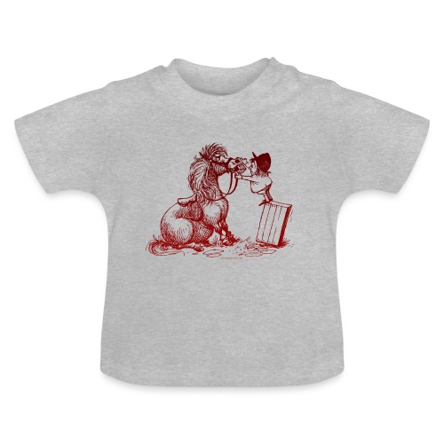 Thelwell Cartoon Pony bei der Zahnkontrolle - Baby Bio-T-Shirt mit Rundhals