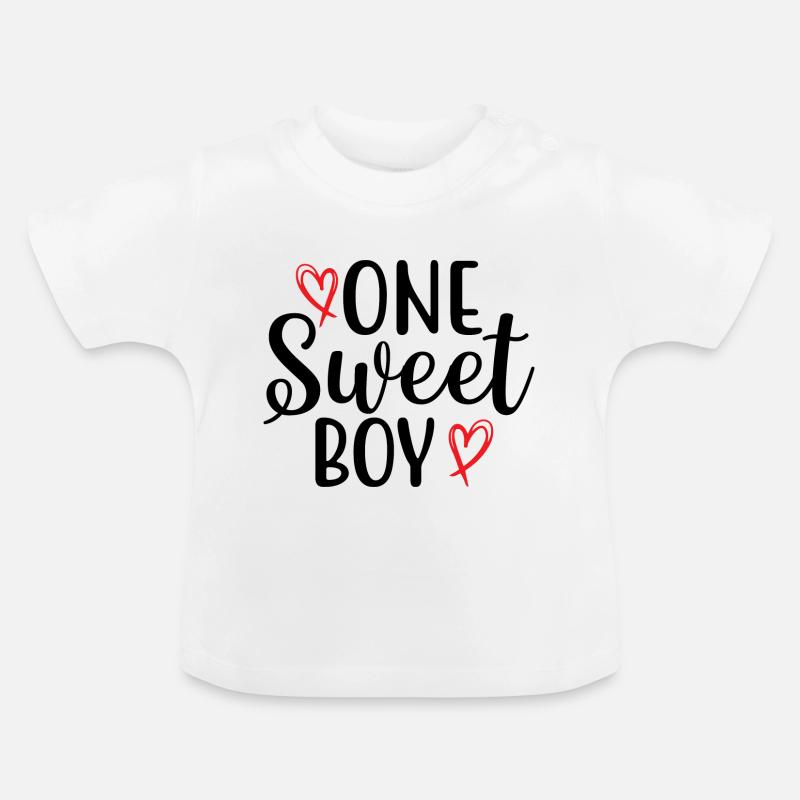 Un gentil garçon - T-shirt bio col rond Bébé - blanc