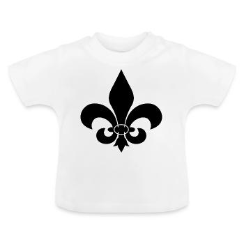 FLEUR DE LIS SHIRT - Baby Bio-T-Shirt mit Rundhals - Weiß - Vorne