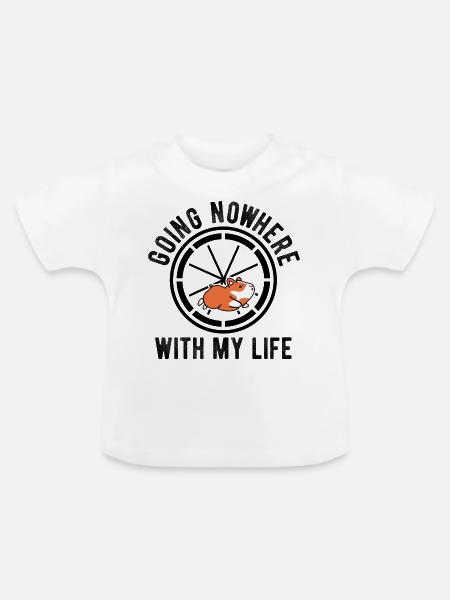 Nagetier Hamster - Baby Bio-T-Shirt mit Rundhals - Weiß