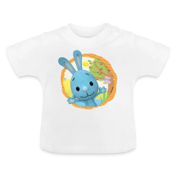 KiKANiNCHEN Sommertag Am See - Baby Bio-T-Shirt mit Rundhals - Weiß - Vorne