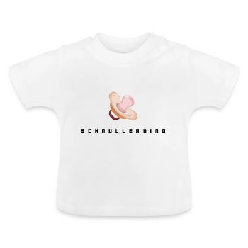 Schnullerkind (Unisex) - Baby Bio-T-Shirt mit Rundhals - Weiß - Vorne