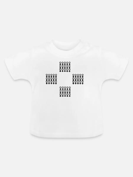 Königlicher Stil - Baby Bio-T-Shirt mit Rundhals - Weiß