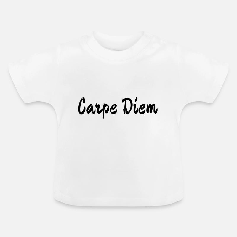 Carpe Diem - T-shirt bio col rond Bébé - blanc