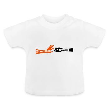 together strong - T-shirt bio col rond Bébé - blanc - Devant