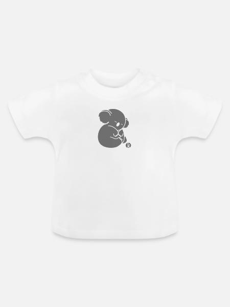 Koala - Baby Bio-T-Shirt mit Rundhals - Weiß