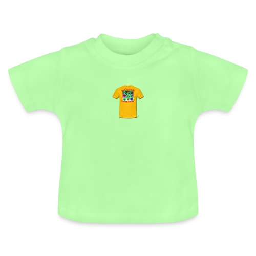 Castle design - Økologisk T-shirt til baby, rund hals