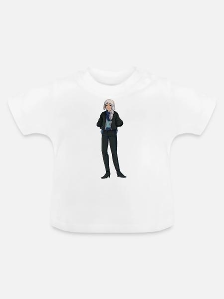 Asteria - Baby Bio-T-Shirt mit Rundhals - Weiß