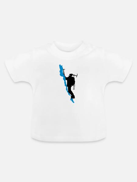 Bergsteiger - Baby Bio-T-Shirt mit Rundhals - Weiß