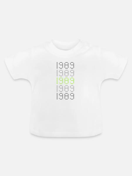 Style 1989 - Baby Bio-T-Shirt mit Rundhals - Weiß