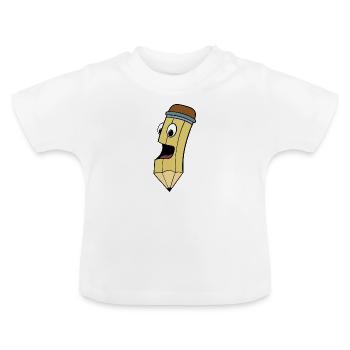 Sketchy - Baby Organic T-Shirt with Round Neck - white - Front