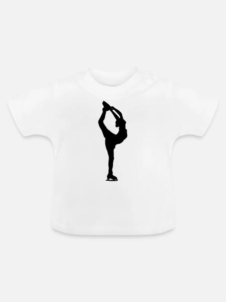 Figure skater - Baby Bio-T-Shirt mit Rundhals - Weiß