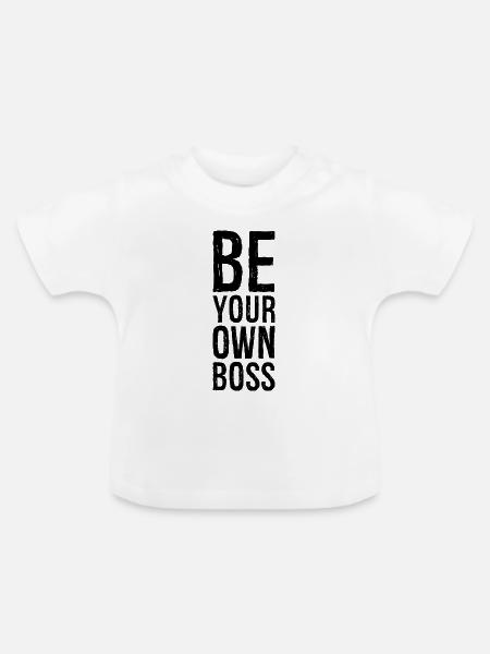 Sei dein Eigener - Baby Bio-T-Shirt mit Rundhals - Weiß