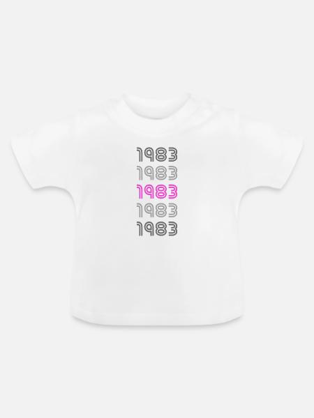 Style 1983 - Baby Bio-T-Shirt mit Rundhals - Weiß