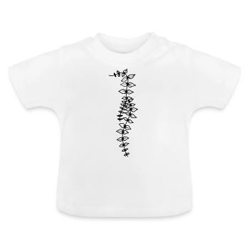 Usine suspendue 2 - T-shirt bio col rond Bébé - blanc - Devant