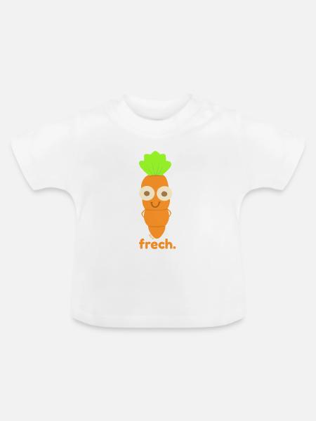 freche rübe drôlig. - Baby Bio-T-Shirt mit Rundhals - Weiß