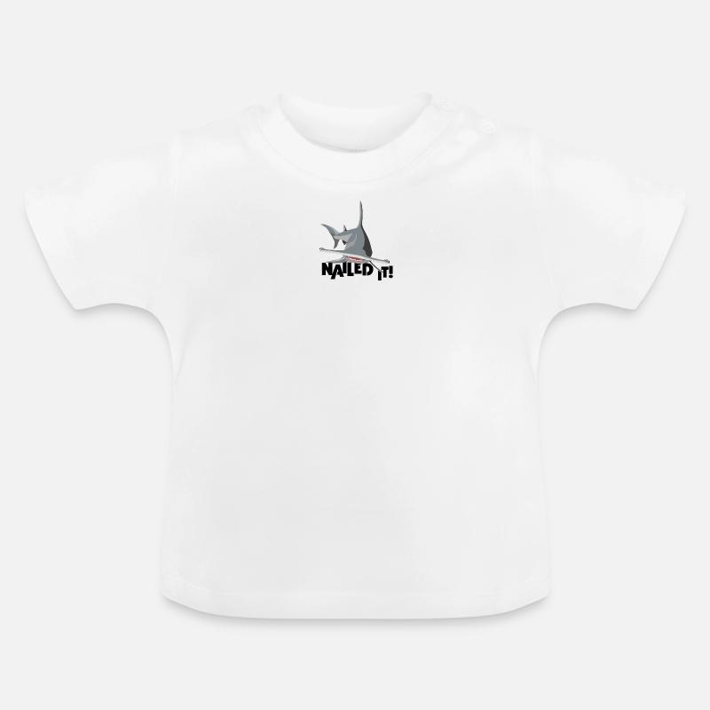 Requin-marteau - C’est réussi ! - T-shirt bio col rond Bébé - blanc
