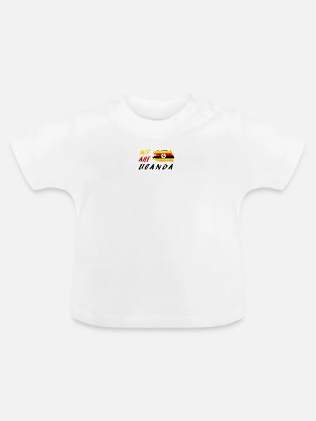 Wir sind Uganda - Baby Bio-T-Shirt mit Rundhals - Weiß