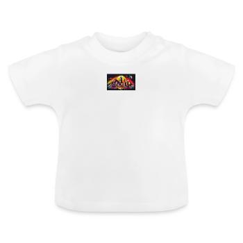 Monterrey Mexico art design - Baby Organic T-Shirt with Round Neck - white - Front