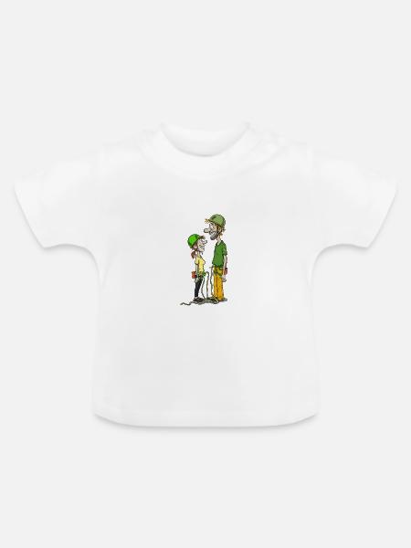 Big_Guy - Baby Bio-T-Shirt mit Rundhals - Weiß