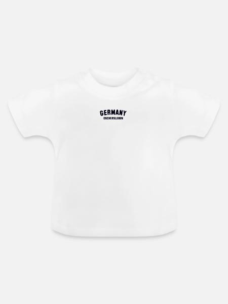 OSCHERSLEBEN Germany - Baby Bio-T-Shirt mit Rundhals - Weiß