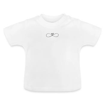 amour infini - T-shirt bio col rond Bébé - blanc - Devant