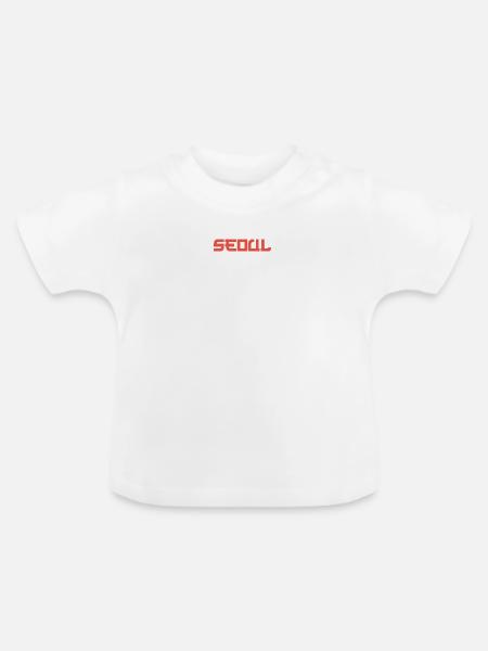 Seoul - Baby Bio-T-Shirt mit Rundhals - Weiß
