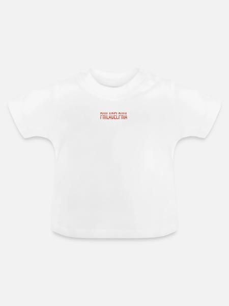 Philadelphia - Baby Bio-T-Shirt mit Rundhals - Weiß