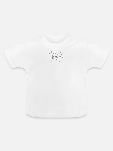 HoHoHo - Baby Bio-T-Shirt mit Rundhals - Weiß